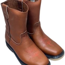 Steel Toe Work Boots - Bota De Trabajo De Piel 