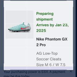 Nike Phantom GX AGs Pros, Size M6/W7.5