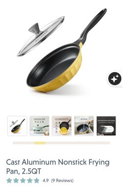Cast Aluminum Nonstick Frying Pan, 2.5QT