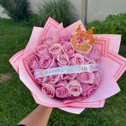 25 Pink Rose Bouquet 