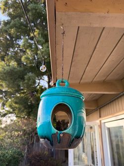 Cynthia Rowley Ceramic Hanging Bird House