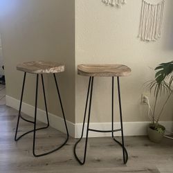 Set Of 2 Bar Stools-29” Tall