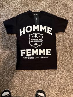Small Homme + Femme Paris Graphic T-Shirt Black