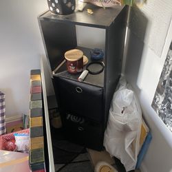 3 Cube Storage Organizer Shelf - Black