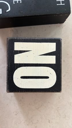 Small Decorative Wooden Letter Block