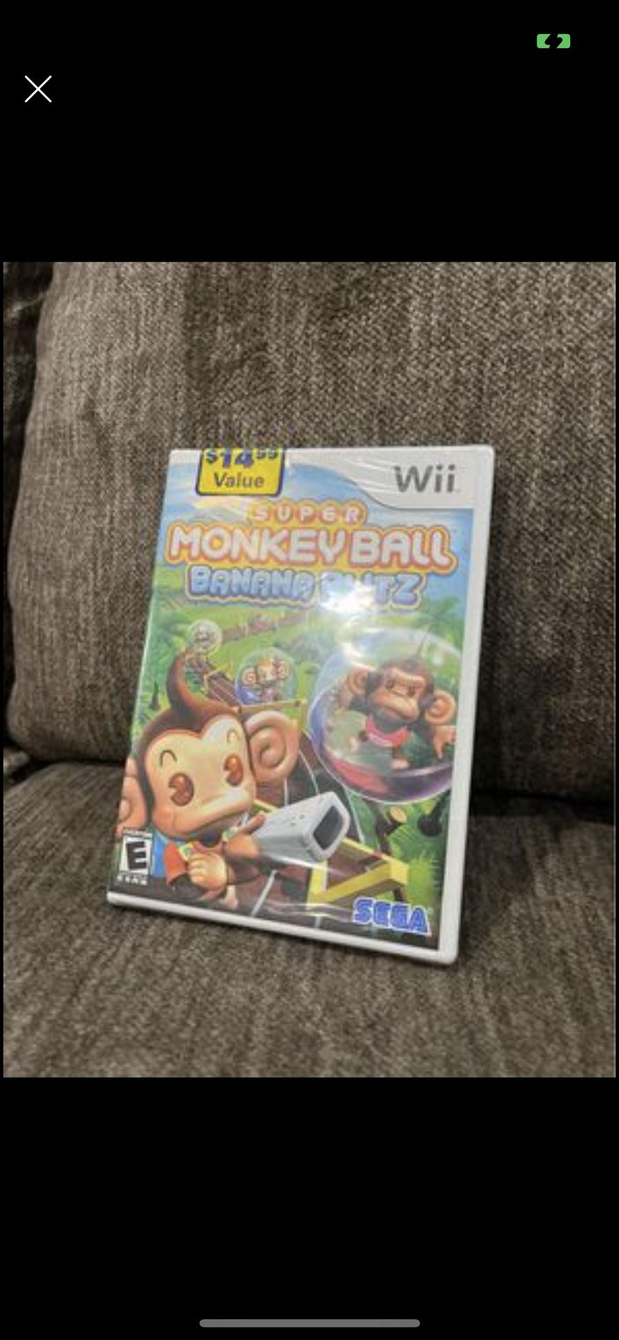 Brand New 2006 Nintendo Wii video game: Super Monkey Ball Banana Blitz