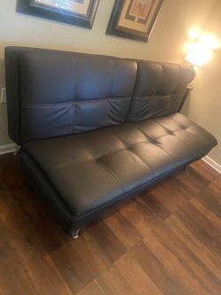 Leather Futon Sofa Bed