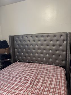 Quilted Tufted Queen size bed Frame