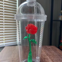Beauty And The Beast Collectible Light Up Cup With Rose