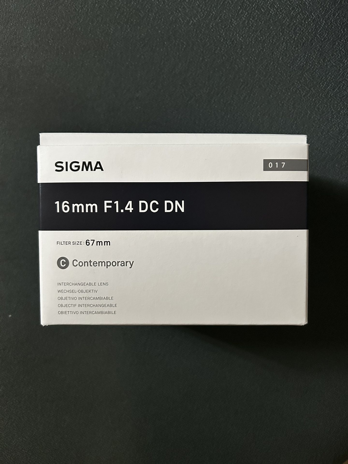 16 MM 1.4 SIGMA PRIME LENS (DC DN)