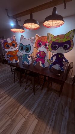 4 Super Kitties Cutouts