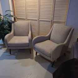 2 Light GRAY chairs