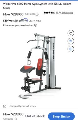 Weider 6900 home gym hotsell