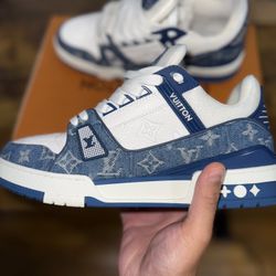 Louis Vuitton Trainer Blue Denim