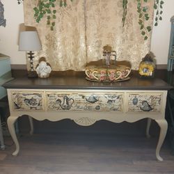 Large Vintage Buffet Sideboard 