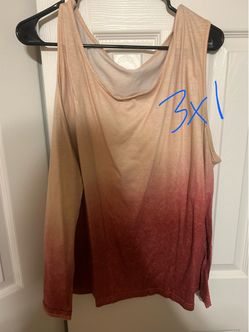 Ombre Tank Top Size 3X