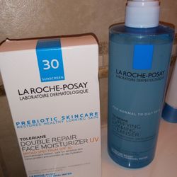 La Roche-Posay Toleriane Double Repair Face Moisturizer, And Cleansing Foam Combo


