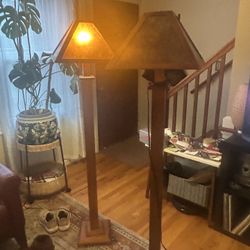 Mica shaded mission Lamps 