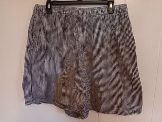 Black And White Plaid Women's Shorts