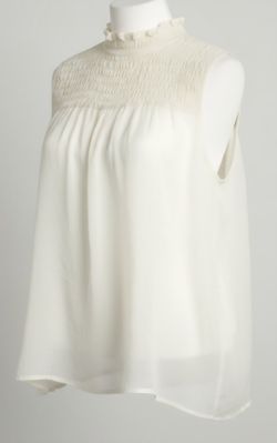 NWT Anthropologie/Sunday In Brooklyn Ivory Sleeveless Blouse