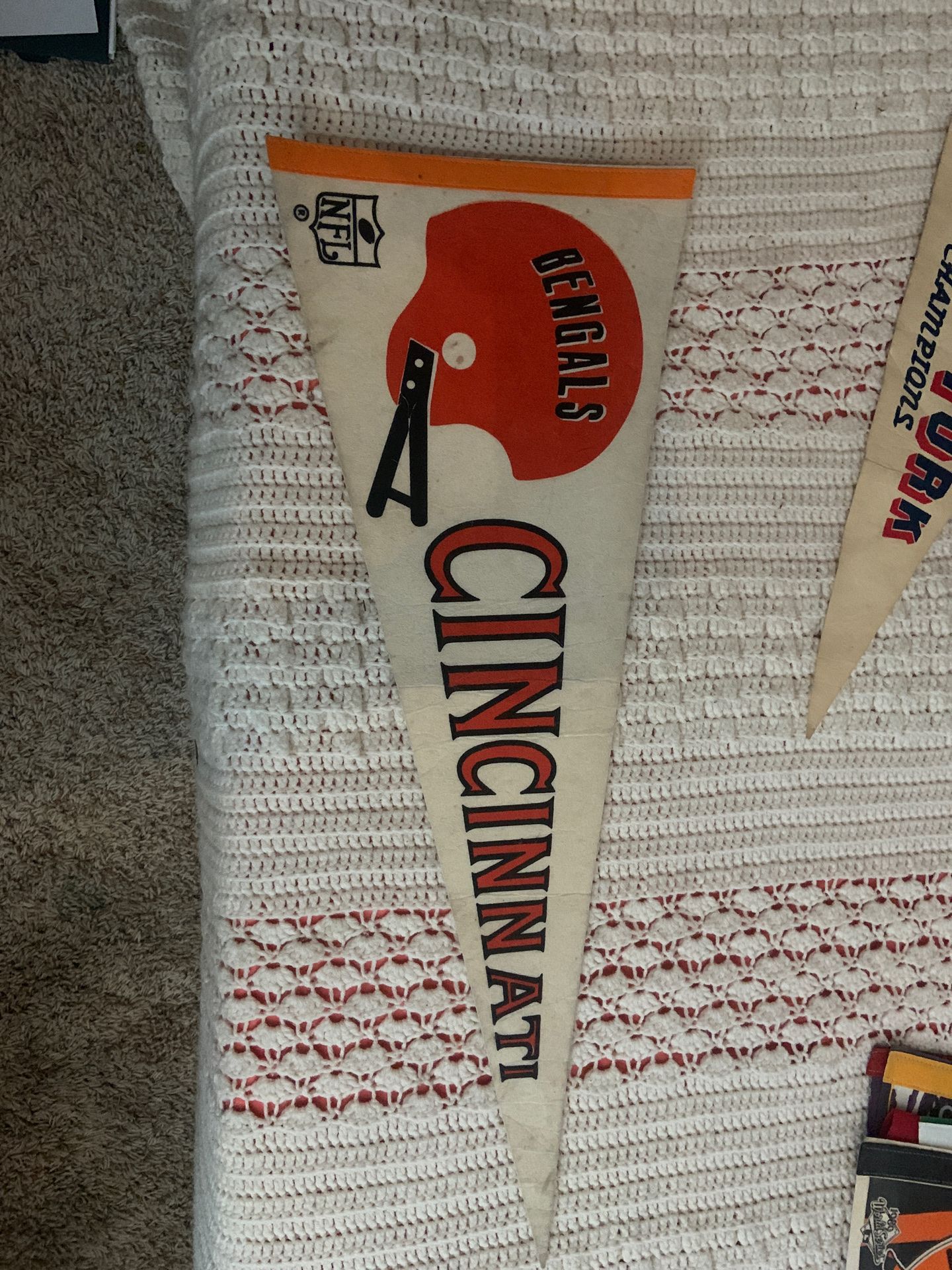 1970’s Cincinnati Bengals pennant Full Size