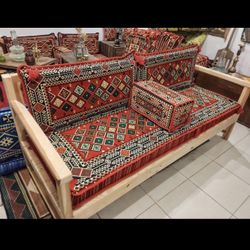 Floor Setting Sofa / Arabic Majlis Jalsa / Morroccan Sofa 