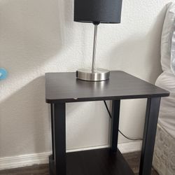 Side Nightstand and lamp 