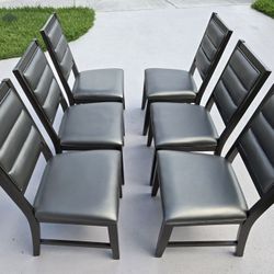 Matte Metallic Gray Chairs, Dining 