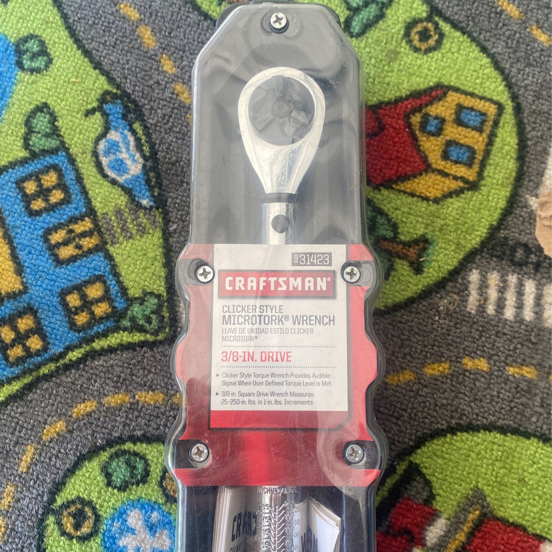 Craftsman Torque Wrench Clicker Style Microtork 3/8 In Drive Wrench 