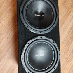 2 subwoofers- 12 inch kenwood kfc w3013ps 