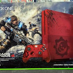 Xbox One S Gears Of War 4 2 Tb Console In Box Used 
