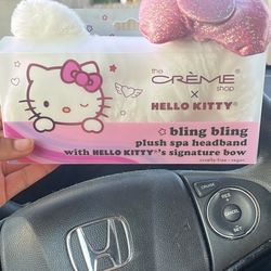 Pink Hello Kitty Spa Headband 