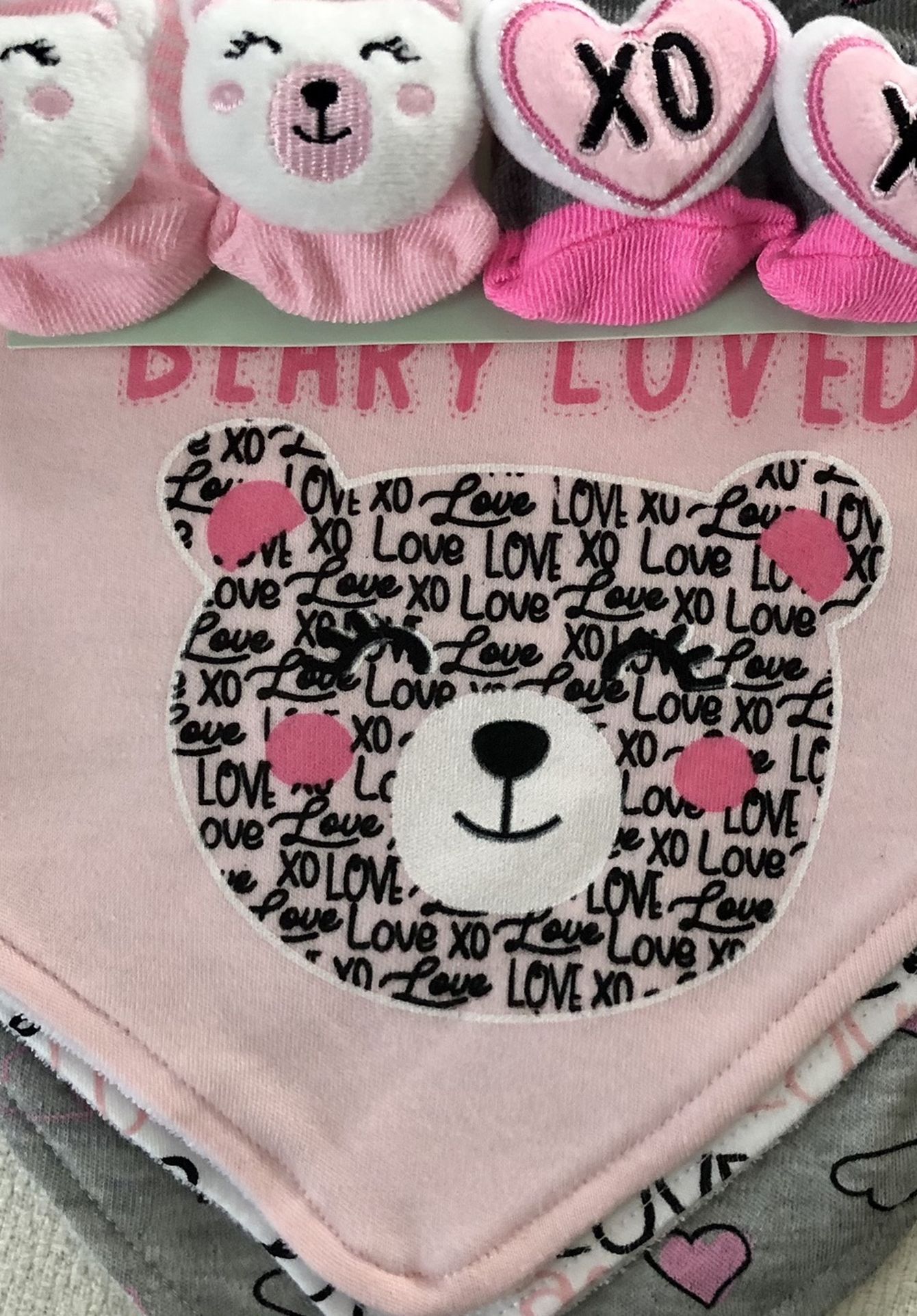 New, 5 Pc. Baby Elements Bandannas and socks Set