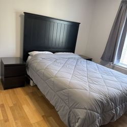IKEA Bedroom Set - Queen Bed + 2 Nightstands 