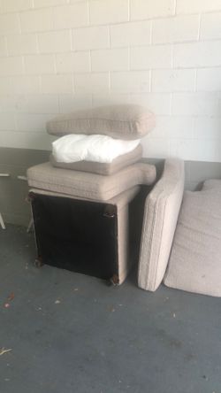 Sofa bed and chair