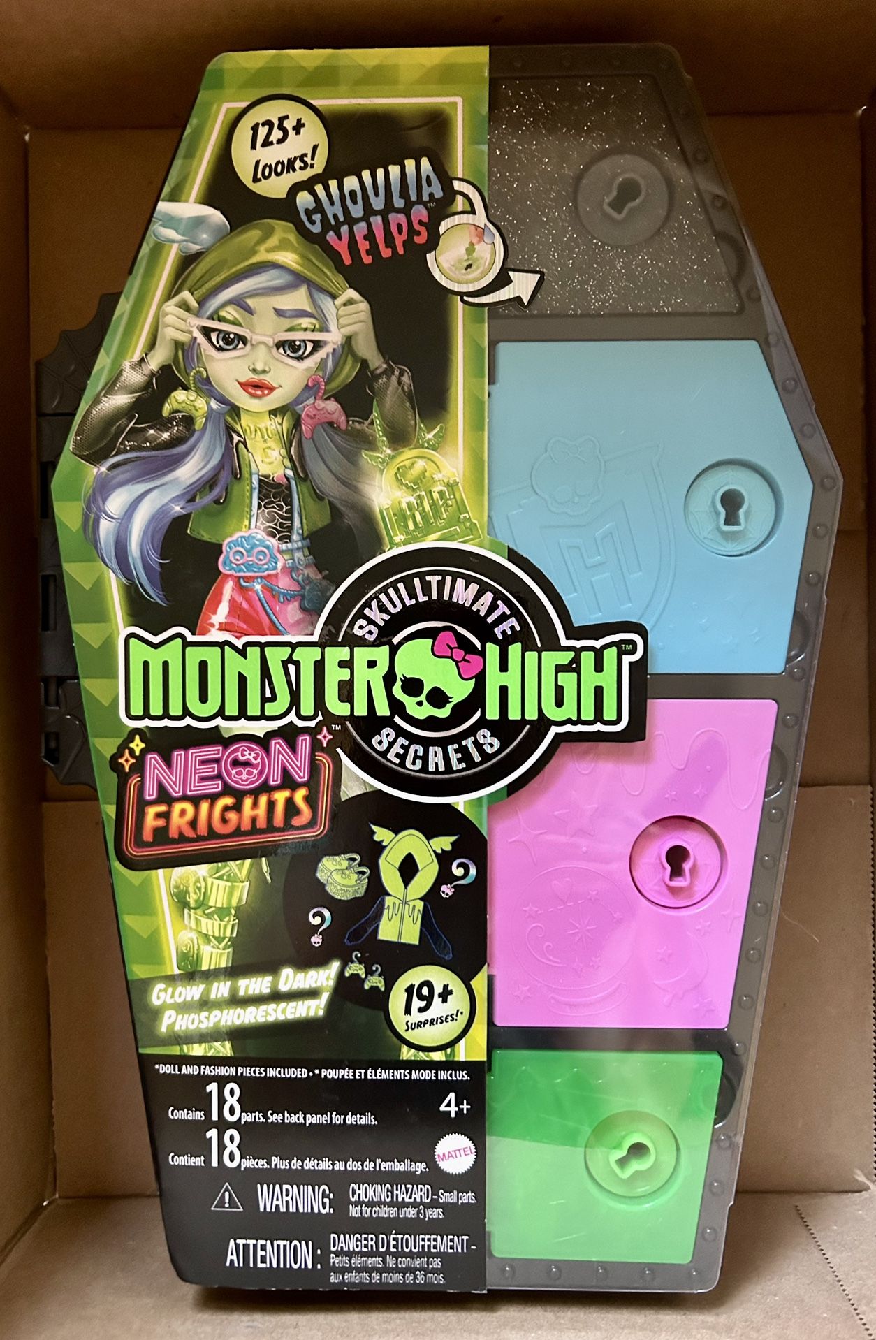 Monster High Skulltimate Secrets Neon Frights Ghoulia Yelps Doll