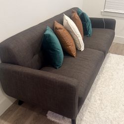 Gray Fabric Couch – $300 