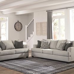 Velletri Pewter Living Room Set

