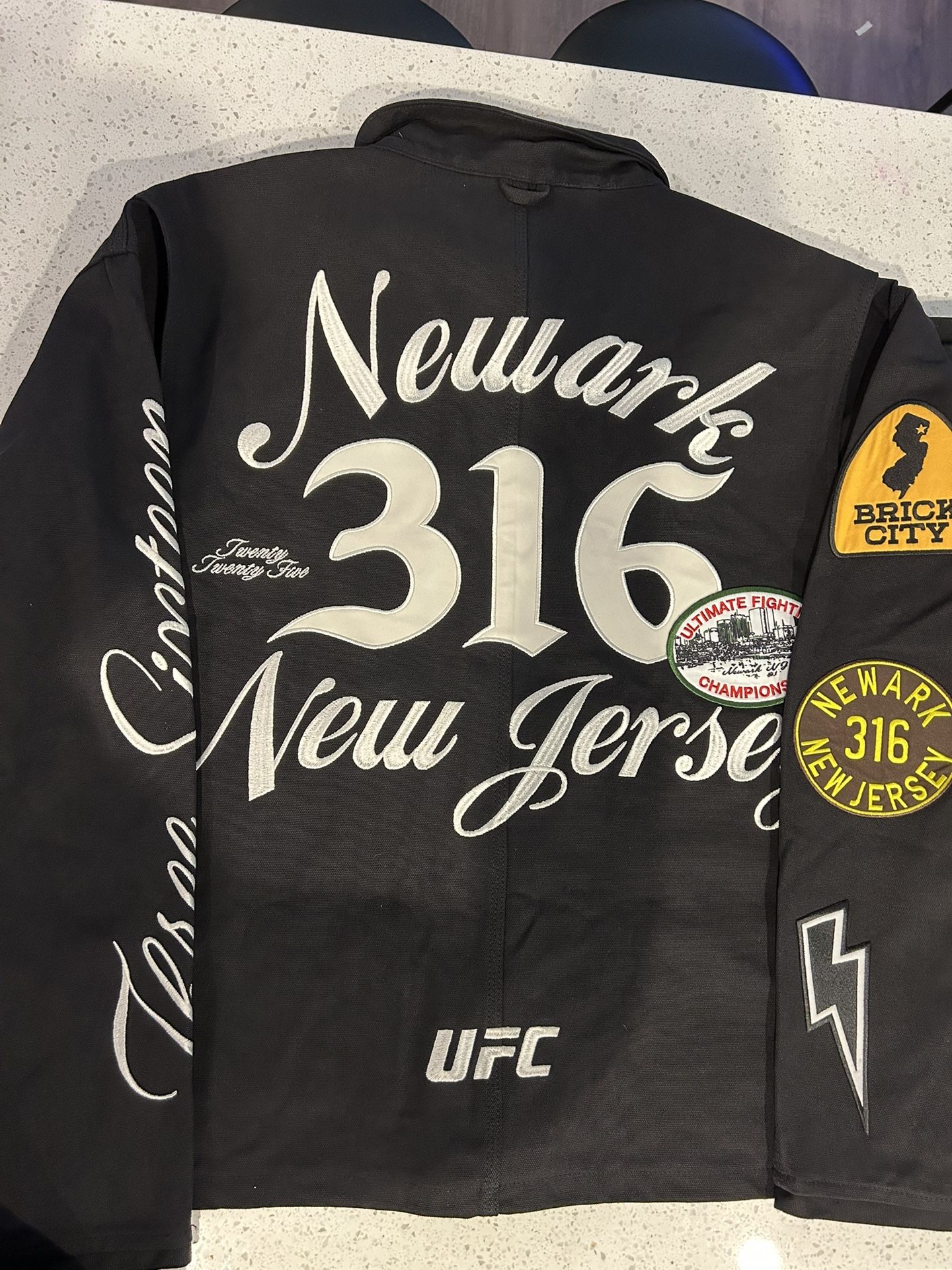 UFC Denim XL Jacket. 1 UFC Shirt Size XL. 2 UFC Shirts Size L “BRAND NEW”