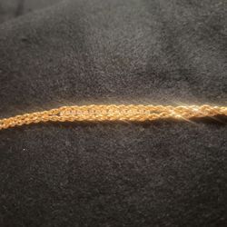 Gold Plated Bracelet with Crystals