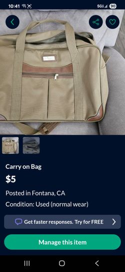 Carry on duffle Bag
