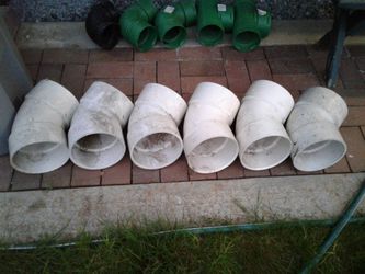 6inc schedule 40 pipe fittings 45 degree new