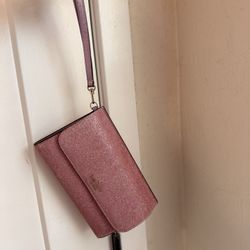 Kate Spade Purple Glitter Clutch 