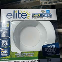 6” Can Lights. Recessed Lighting