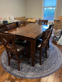 Expandable Dining Table & Credenza