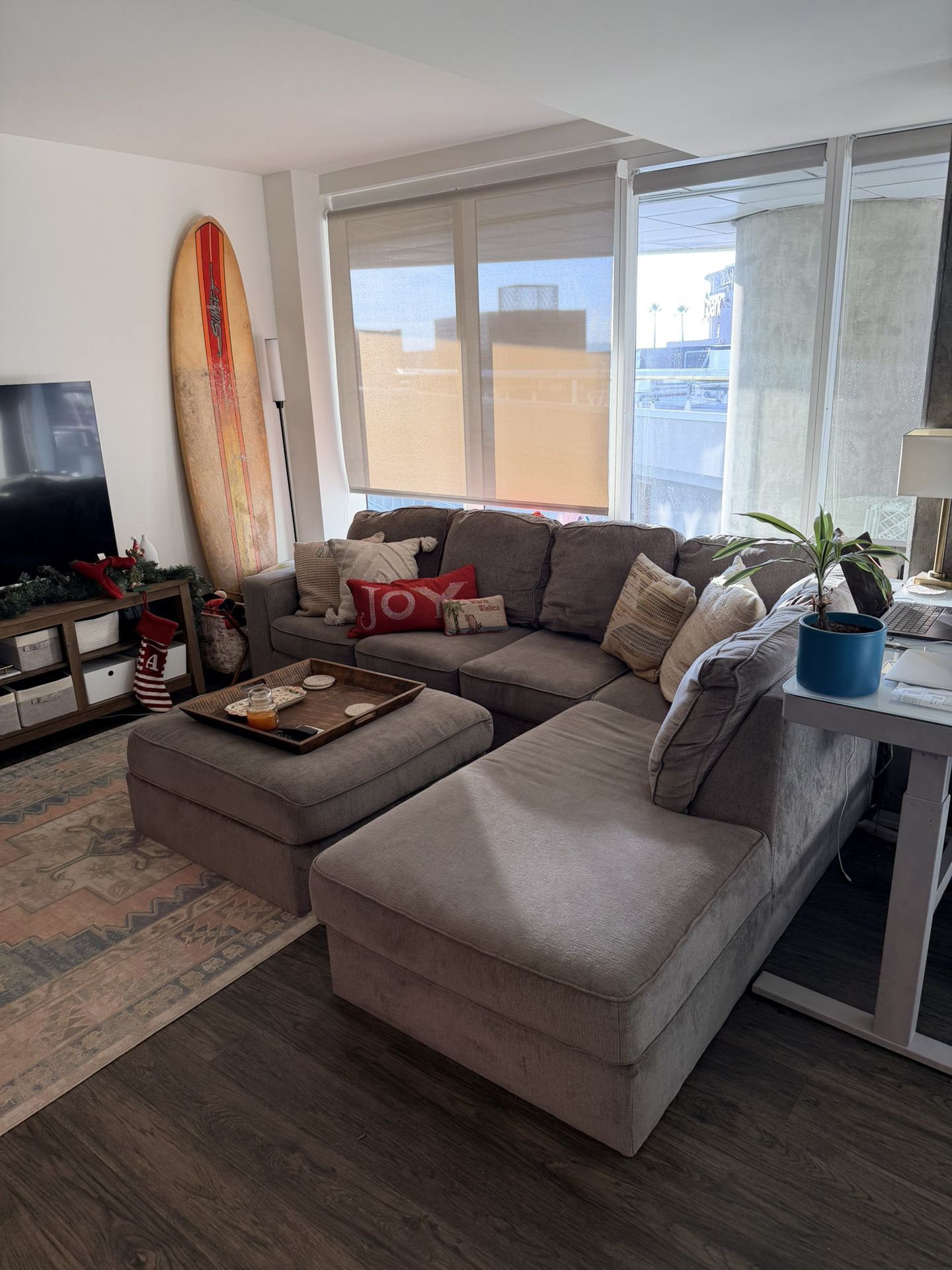 Ashley Furniture Sectional Queen Memory Foam Sleeper Sofa couch 