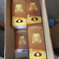 Diamond Table Lamp With USB Port 