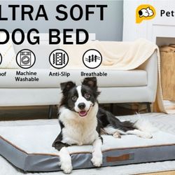 Pettycare Flat Orthopedic Dog Bed-Memory Foam Dog Bed for Large Sized Dogs

