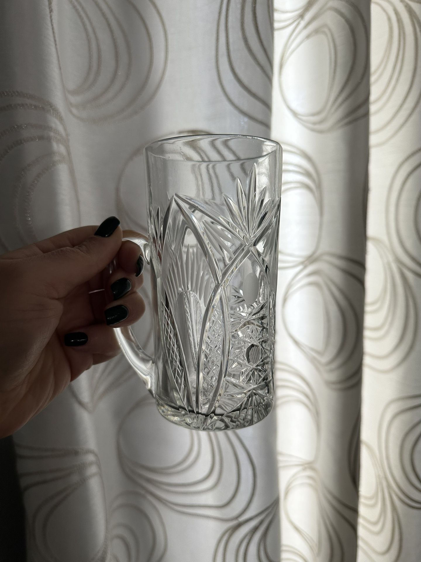 Glass Antique Crystal Mugs