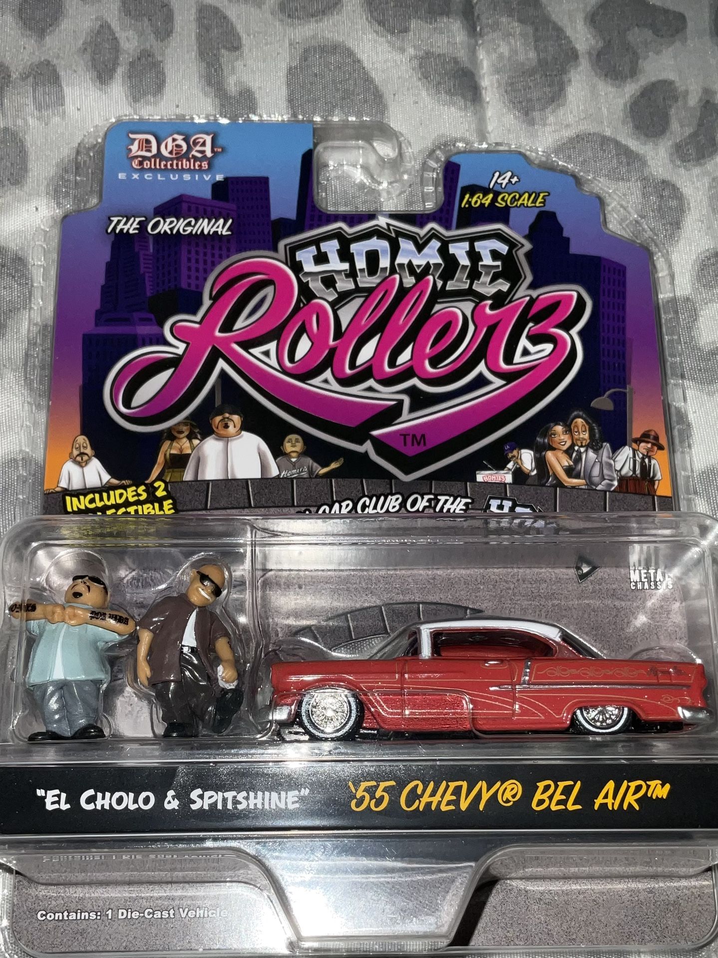 Greenlight Homie Rollerz 55 Chevy Bel Air With 2 Homies